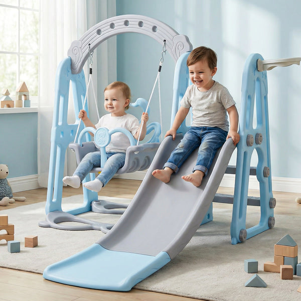 Baybee Twinkle 4 in 1 Swing and Slider Foldable Baby Garden Slide for Kids