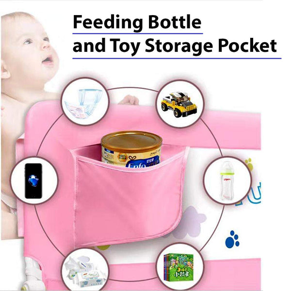 Baybee Bed Rail Guard Barrier for Baby Portable Safety - 150 x 63 cm