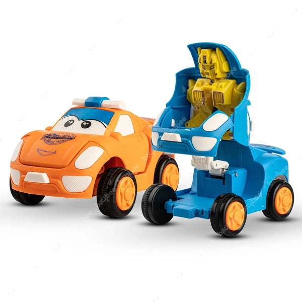 BAYBEE 2 in 1 Transformer Robot Car Toys for Kids with 360° Rotation