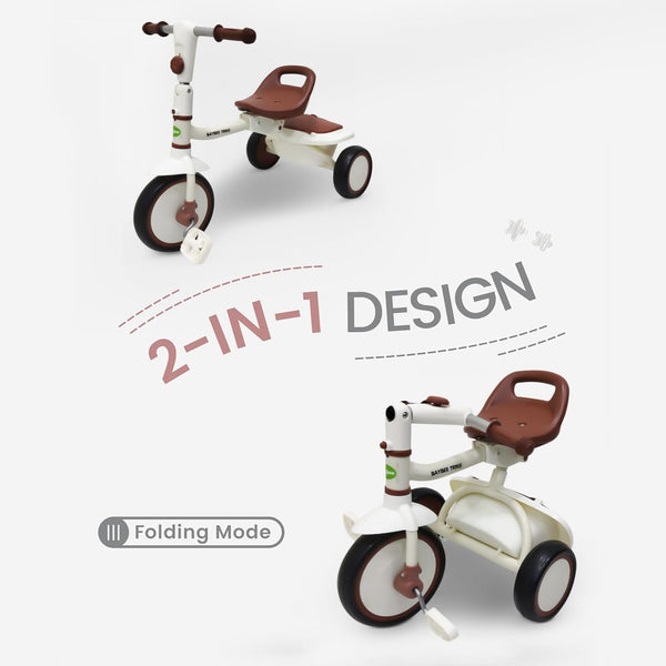 Baybee Trikidz 2-in-1 Foldable Baby Tricycle for Kids