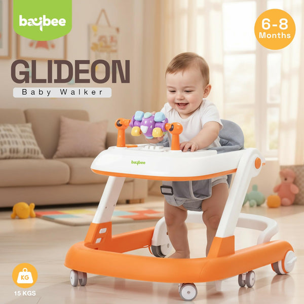 Baybee 2-in-1 Convertible Baby Walker with Musical Toy Bar & Safety Stopper
