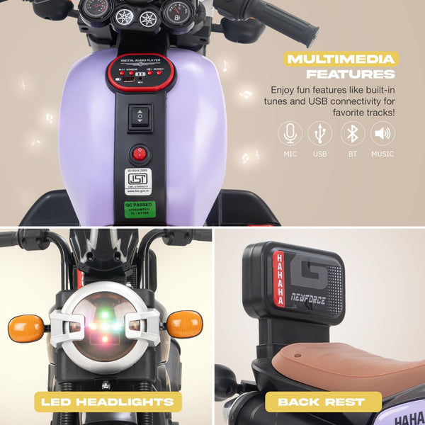 Baybee Zappy Electric Bike for Kids, Ride on Toys Kid Bikes