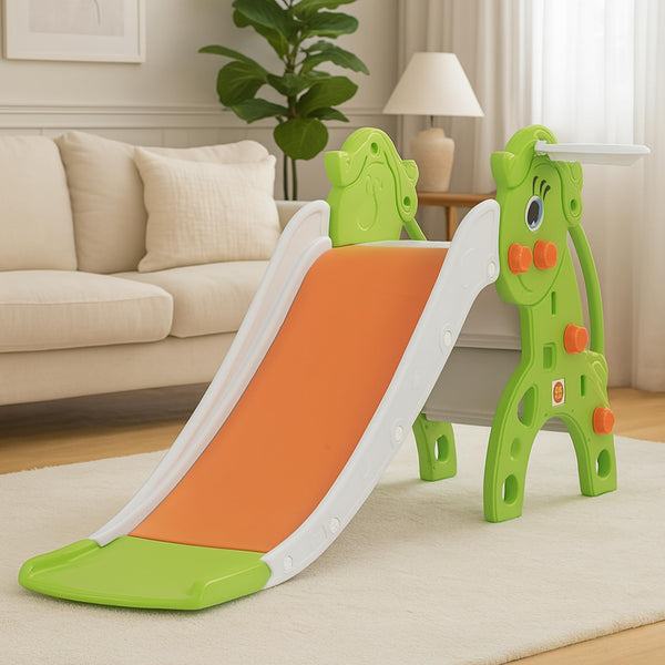 Baybee 3 in 1 Garden Baby Slides for Kids Outdoor Slides for Babies with Basketball Set (Tiny)