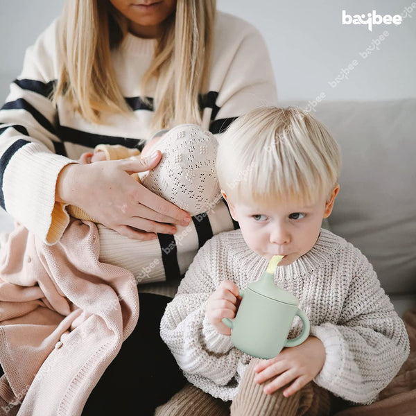Baybee Baby BPA-Free Silicone Sipper Cup Drinking Training Anti Spill Sippy Cup