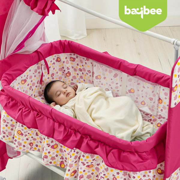 Baybee Baby Swing Cradle for Newborn Babies with Mosquito Net, Infant Jhula, Palna for Kids