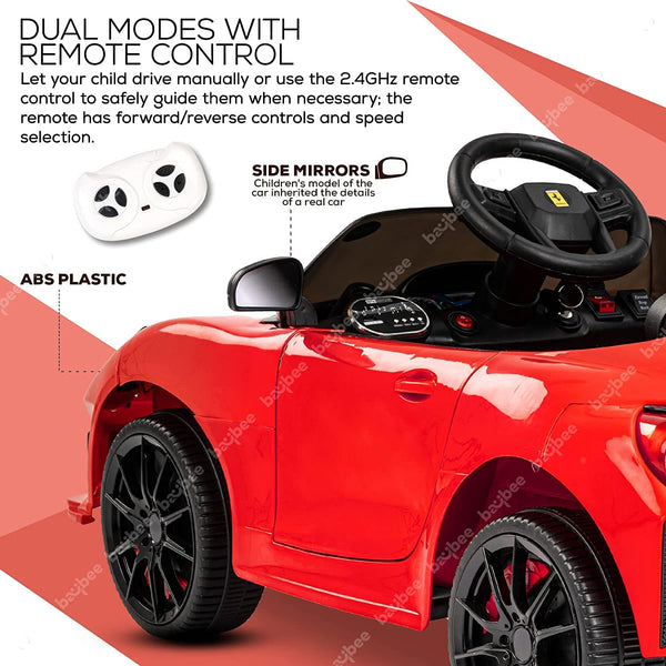 Baybee Battery Operated Ride on Electric Car for Kids with Music & USB