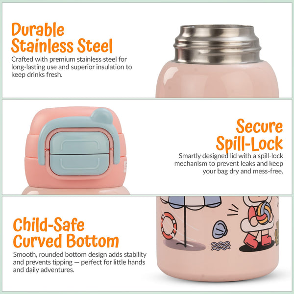 Baybee 2 in 1 Hydro Sipper Bottle for Kids Non-Toxic Water Bottle 500 ml