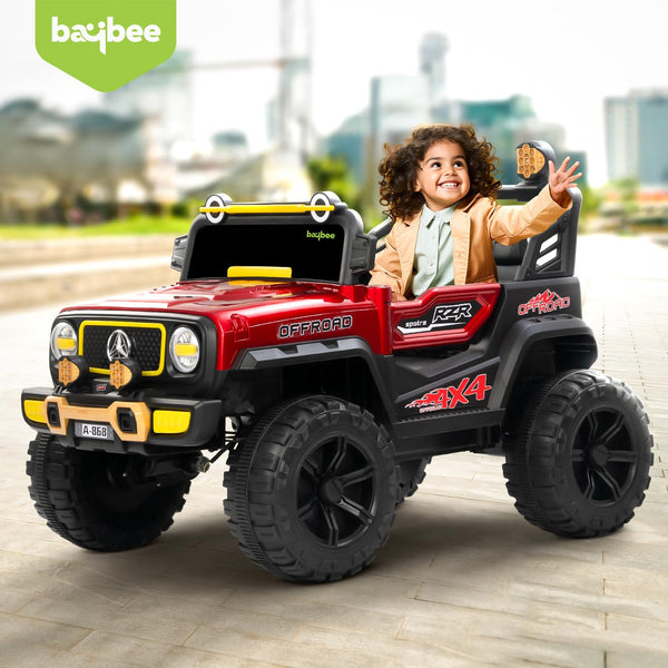 Baybee Wrangler Battery Operated Jeep for Kids, Ride on Toy Kid Car (Painted)