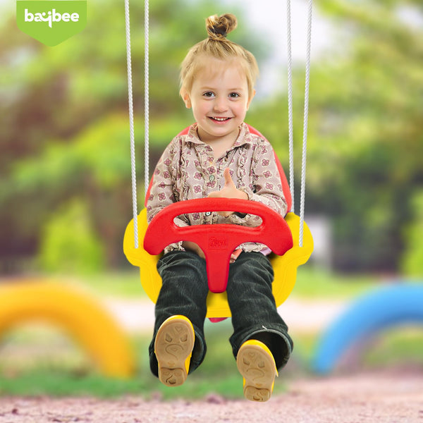 Baybee 3 in 1 Baby Swing Chair for Kids, Baby Swing Toy with Backrest & Adjustable Rope | Jhula for Kids
