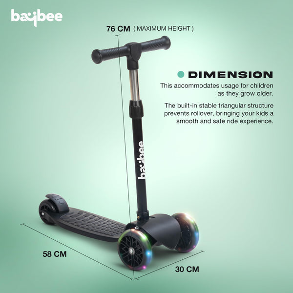 Baybee Zoomie Foldable Kick Scooter for Kids