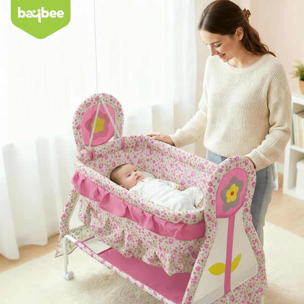 Baybee Baby Swing Cradle with Mosquito Net Infant Jhula & Palna for Newborns