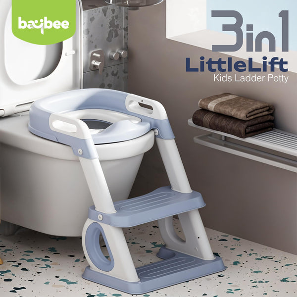 Baybee Western Toilet Potty Seat for Kids (2 IN 1 Ladder)