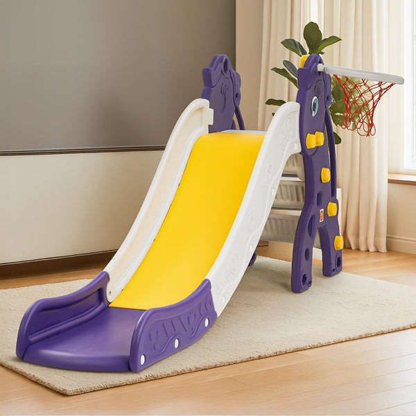 Baybee 3 in 1 Garden Baby Slides for Kids Outdoor Slides for Babies with Basketball Set (Giant)