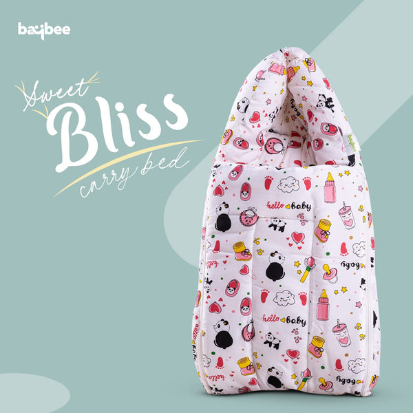 BAYBEE 2 in 1 Cotton New Born Baby Bed Cum Carry Bed Bag