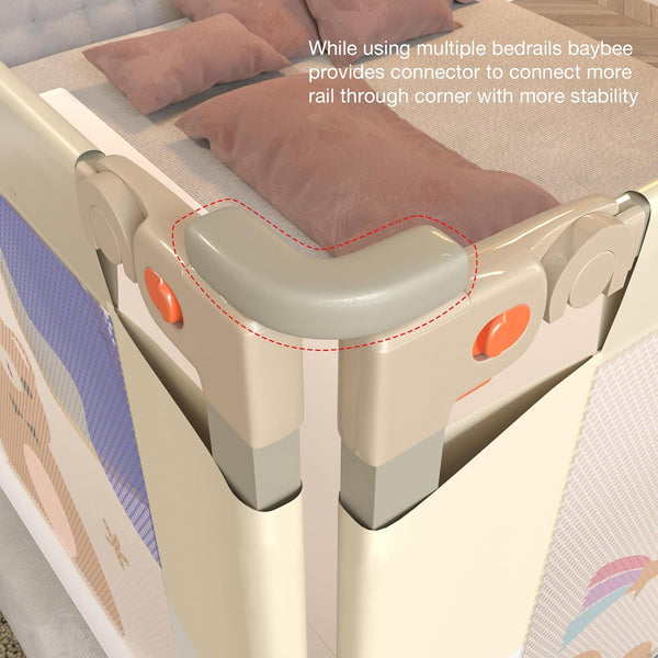 Baybee Baby Bed Rail Guard for Baby Safety (Pack of 3, 150x80CM)