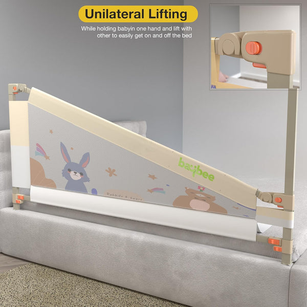 Baybee Baby Bed Rail Guard for Baby Safety (Pack of 2, 150x80CM)