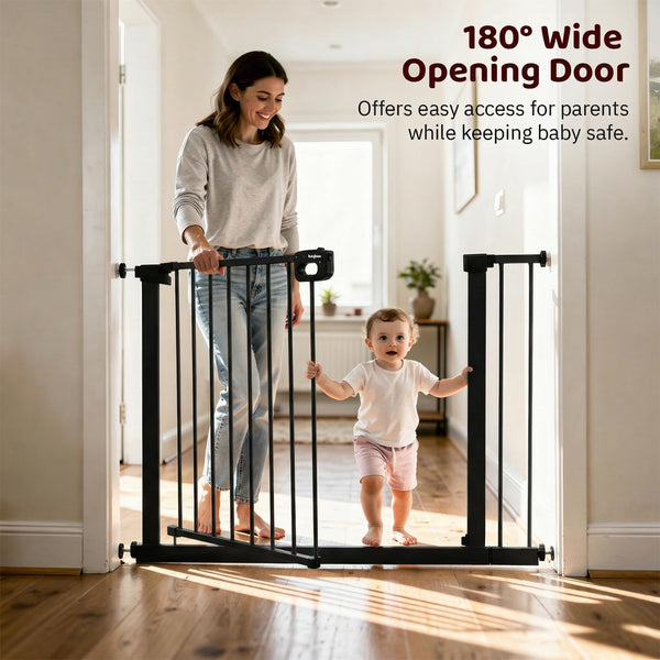 Baybee Baby Safety Gate for Door & Stairs 75-95 cm