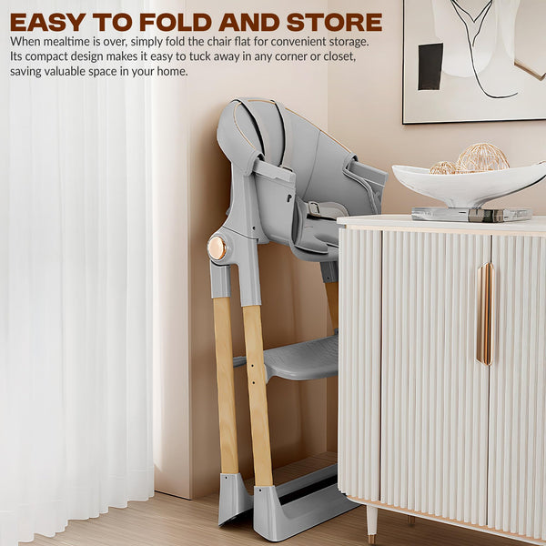 Baybee 3-in-1 Convertible High Chair for Kids, Babies with Foldable Baby Feeding Chair