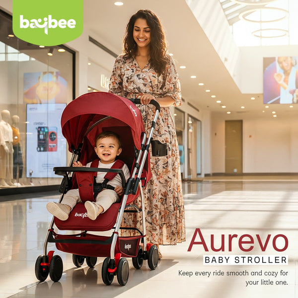 Baybee Aurevo Convertible Infant Baby Pram Stroller for Newborn Babies with 3-Position