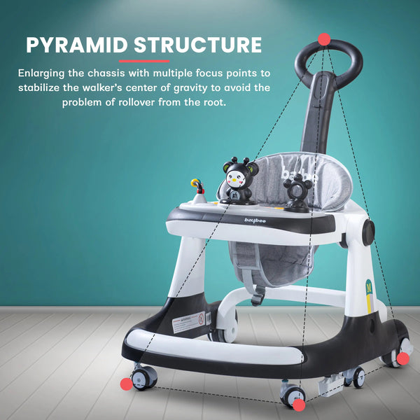 Baybee 2 IN 1 Baby Walker for Kids Round Kids Walker with Parental Push Handle