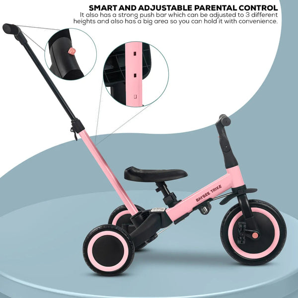 Baybee Spectra 5 in 1 Baby Tricycle for Kids with Eva Wheels