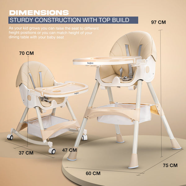 Baybee 4 in 1 Convertible High Chair for Kids