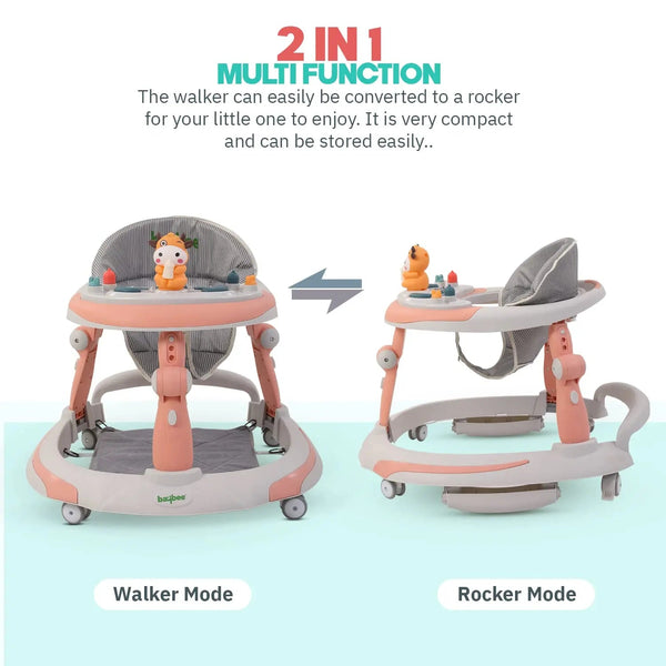 Baybee Activity Walker with Rocker for Kids with 3 Adjustable Height & Foot Mat