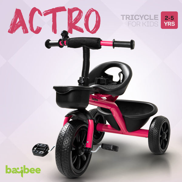 Baybee Actro Baby Tricycle for Kids, Smart Plug & Play Kids Cycle with Eva Wheels