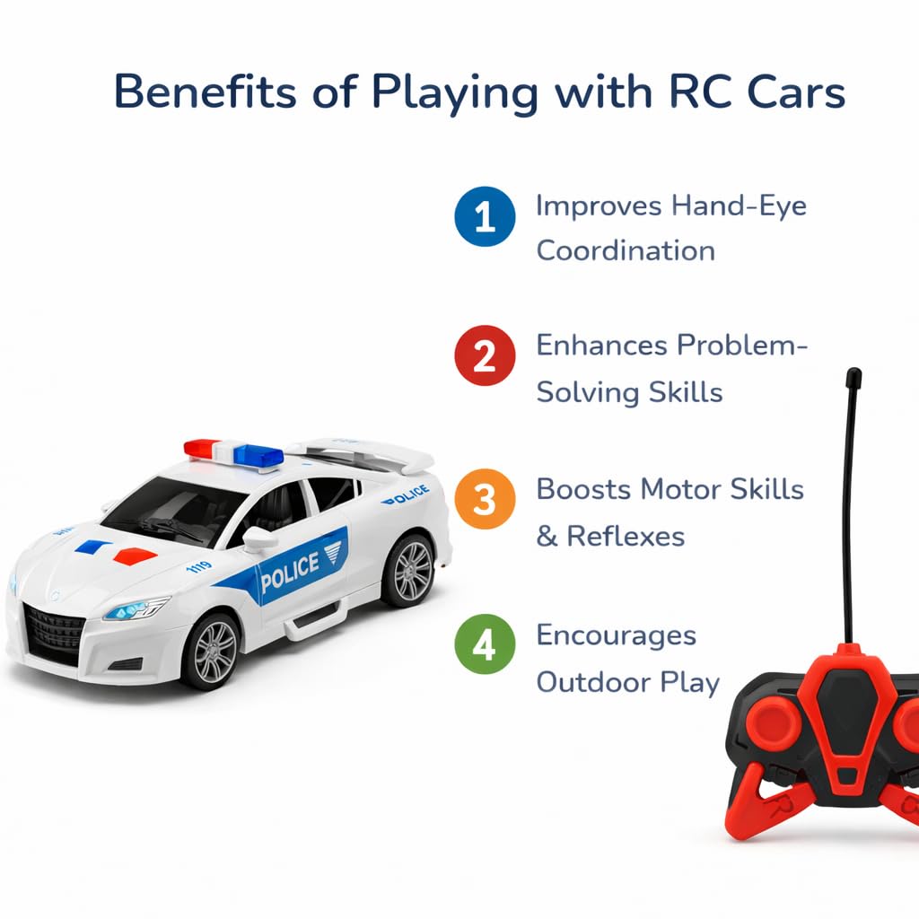 R/C King Police Car for Kids