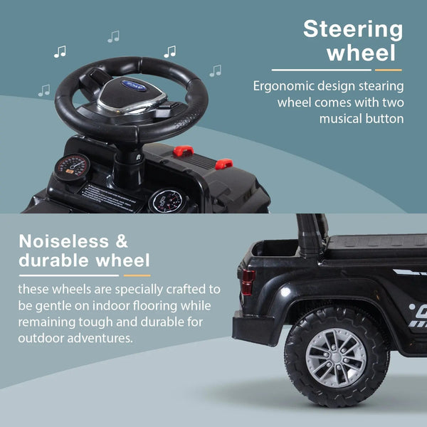 Baybee Speedy Baby Ride on Car for Kids, Push Ride on Toy With Led Light