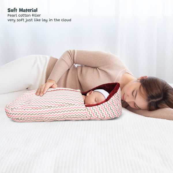 Baybee 3 in 1 Velvet Cotton Baby Bed Cum Carry Bed, Printed Baby Sleeping Bag