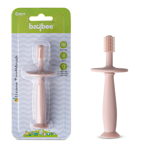 Baybee 360° Ultra Soft Silicone toothbrush for Baby Kids Toothbrush & Anti Chocking Shield