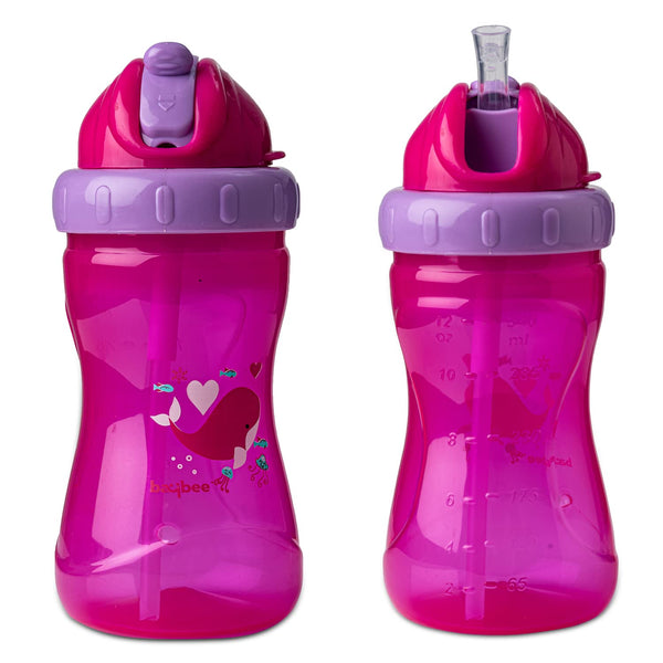 Baybee 340ML Zoo Silicone Sippy Bottle for kids 6 Months to 3 Years