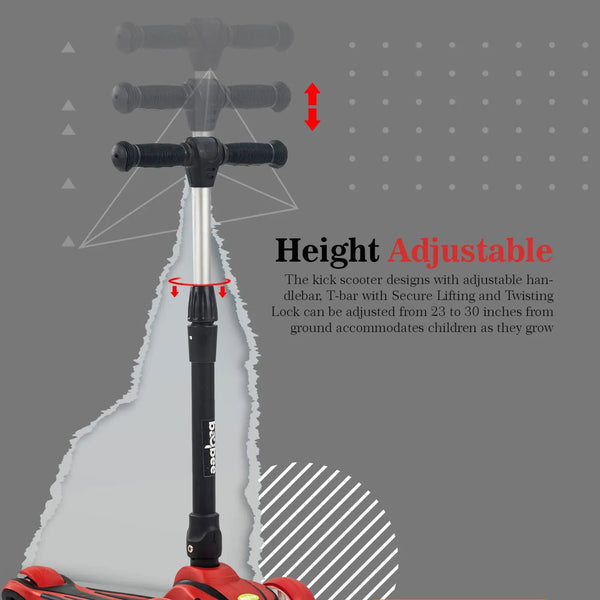 BAYBEE Smart Kick Skate Scooter 3 Wheel Runner Scooter For Kids