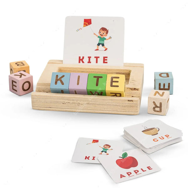 Baybee Alphabet Puzzle for Kids Alphabet Spelling & Reading Words with Flash Cards