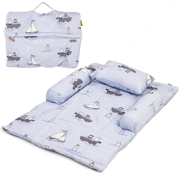 Baybee Thick New Born Baby Bedding Mattress with 2 Side Bolster & Head Pillow