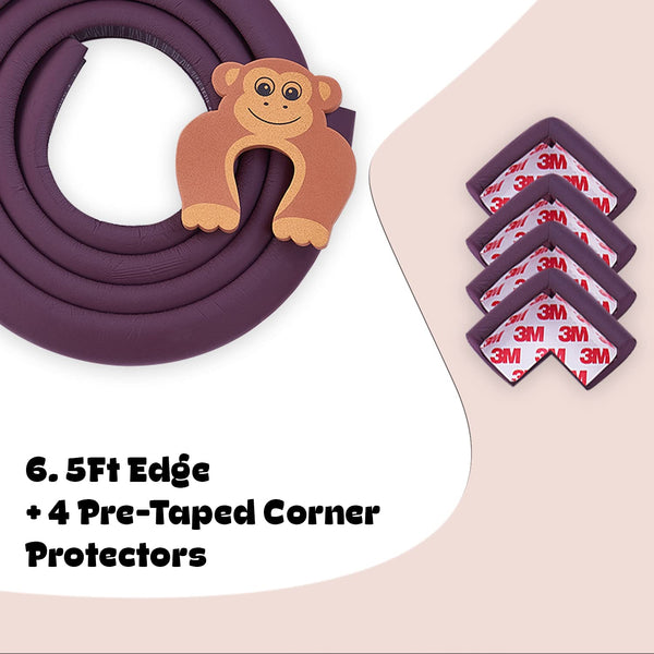 Baybee 6 Ft + 4 Edge Baby  Proofing Edge & Corner Safety Furniture Cushion Guard