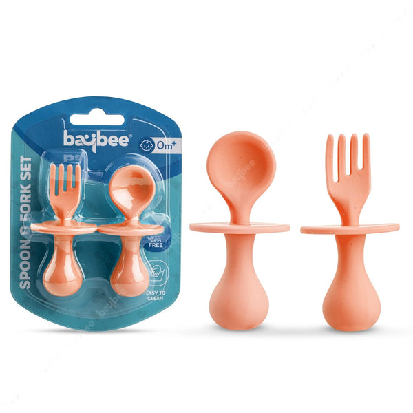 Baybee Silicone Baby Spoon Set for Baby Feeding, Non Toxic BPA Free Training Feeding Spoon