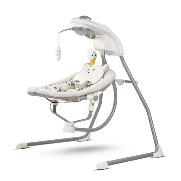 Baybee Strola Automatic Electric Baby Swing Cradle with Adjustable Swing Speed, Soothing Vibrations, Music & Safety Belt