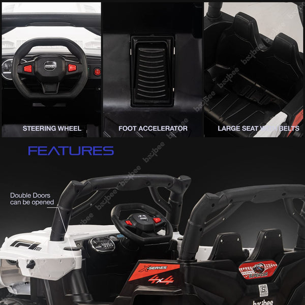 Baybee Vector Battery Operated Jeep for Kids with Light & Music