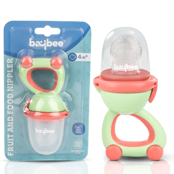 Baybee Silicone Baby Food & Fruit Nibbler for Babies, BPA Free Fresh Fruits Food Feeder