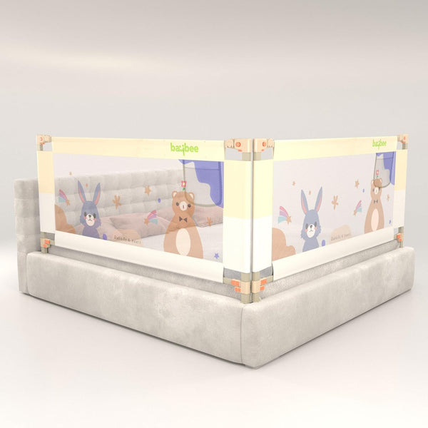 Baybee Baby Bed Rail Guard for Baby Safety (Pack of 2, 150x80CM)