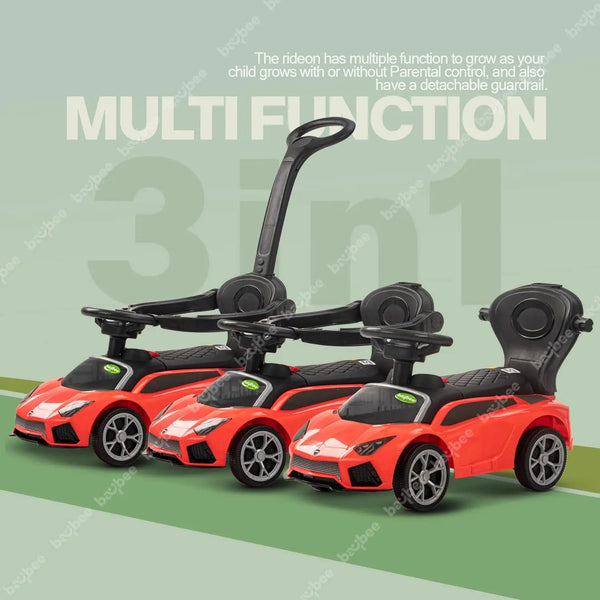 Baybee 2 in 1 Ride on Kids Car Baby Push Ride on Car with Music & Parental Push Handle