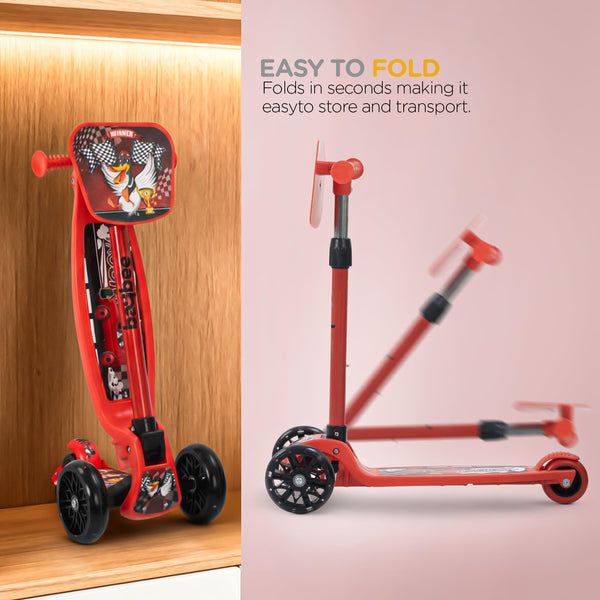 Baybee Zypher Kick Scooter for Kids with 4 Height Adjustable