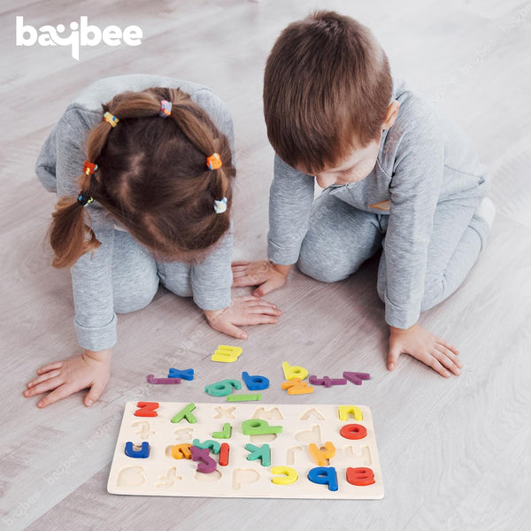 Baybee Small Case Alphabetical Wooden Puzzle Game Toys