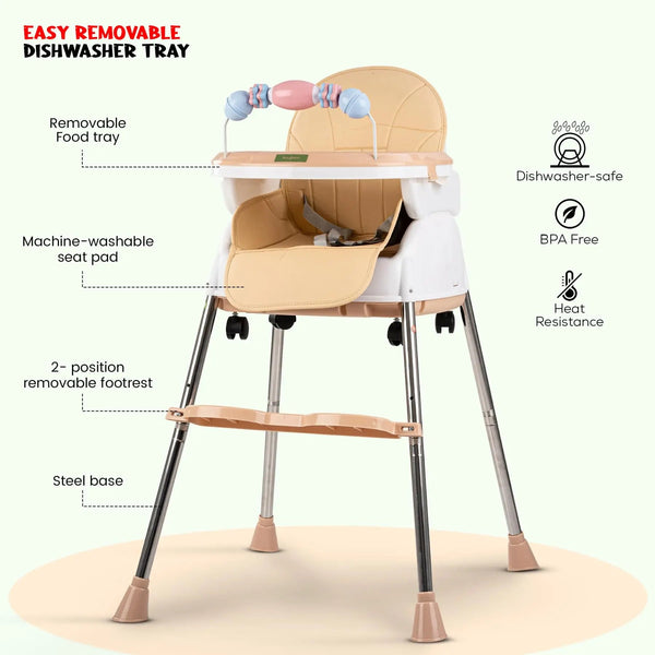 Baybee 4 in 1 Nora Convertible High Chair for kids