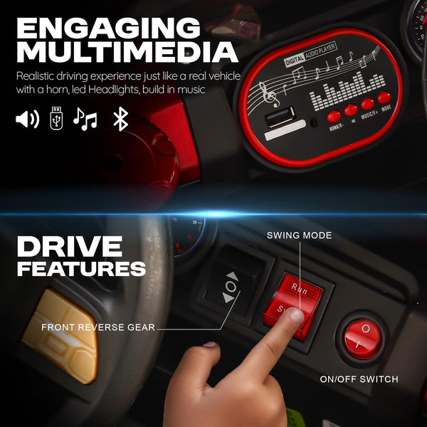 Baybee Xtreme 4x4 Battery Operated Jeep for Kids (Painted)