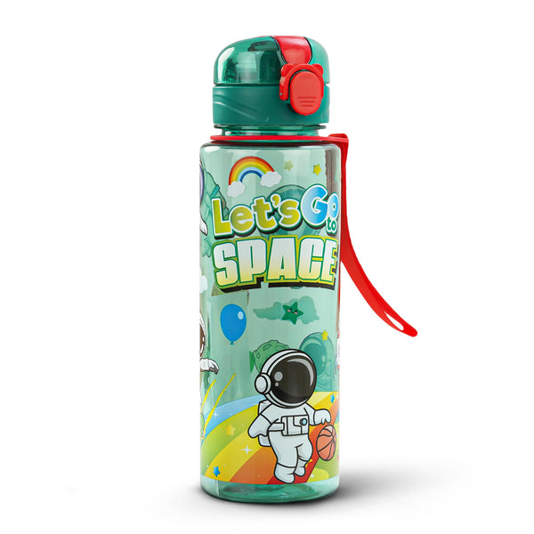 Baybee Space Baby Sipper Bottle with Soft Silicone Straw and Adjustable Strap (700ml)