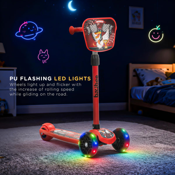 Baybee Zypher Kick Scooter for Kids with 4 Height Adjustable