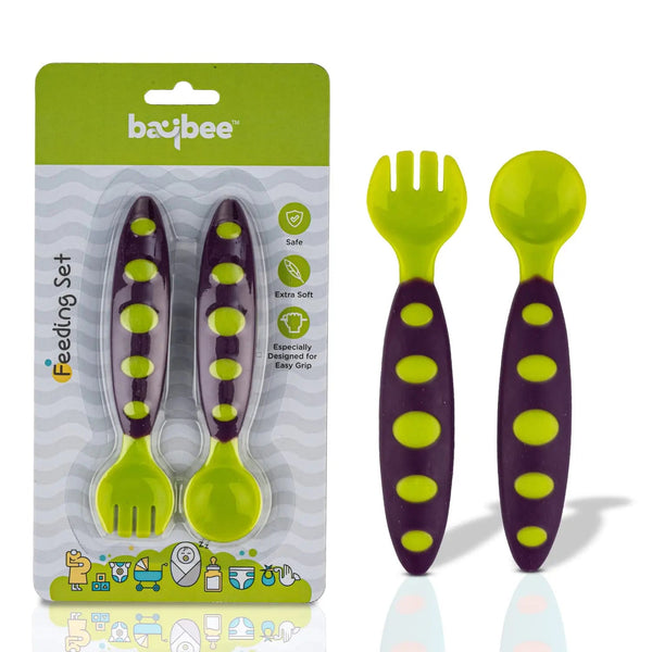 Baybee Ultra Soft Baby Spoon Set for Baby Feeding Spoon Set for Kids Toddlers